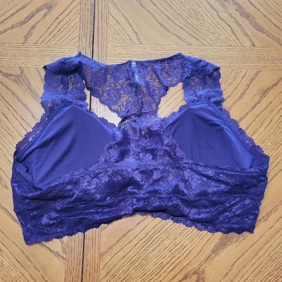 NWOT Zenana Outfitters Purple Lace Bralette Sz 3X - Picture 2 of 4